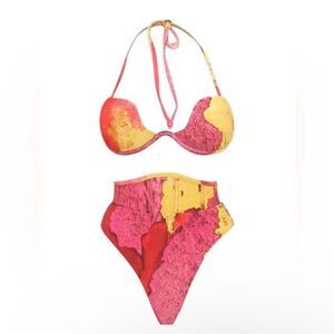 NWT ✨ ANDREA IYAMAH ‘Gura’ Bikini Two Piece Set Size Small $300+ Set